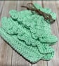 Handmade crochet drawstring pouch