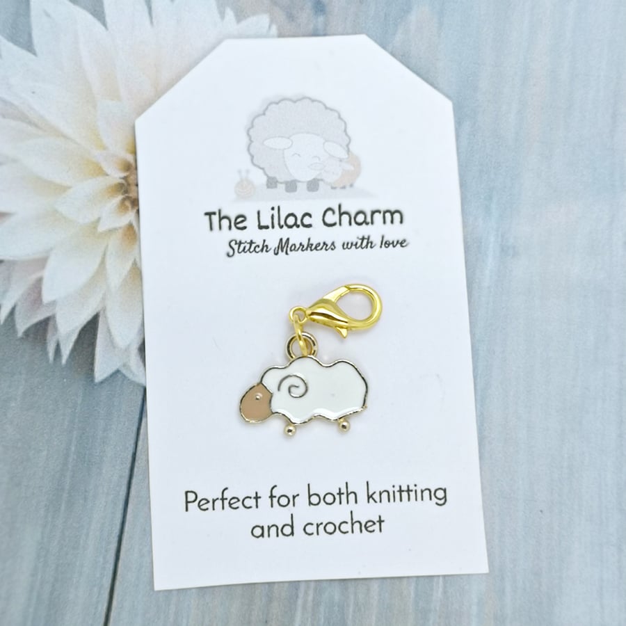 Sheep Stitch Marker, Progress Keeper