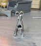 Handmade Metal Dog Sculpture, Nuts and Bolts Art Ornament, Dog Lover Home Decor - Image 4