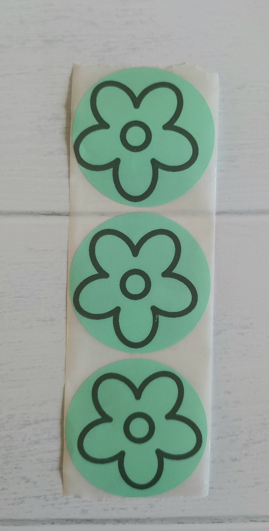 50 'Lazy Daisy' Thermal Printed Stickers (84G)