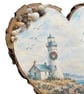 Handcrafted Coastal Christmas Wooden Heart Hanging Plaque - Image 6
