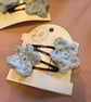 Baby Blue Flower Hair Clip