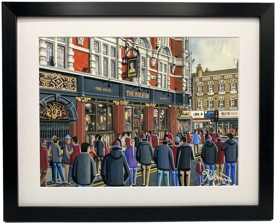 W Ham. Framed & Unframed Utd Art Print Boleyn Tavern Pub, West H Supporters Gift