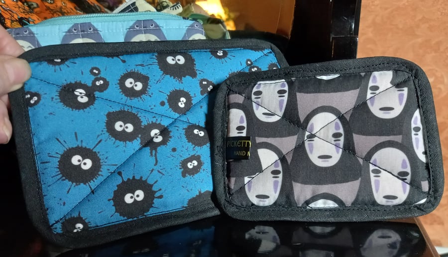 Set of two eco cellulose washing up sponges - Studio Ghibli designs