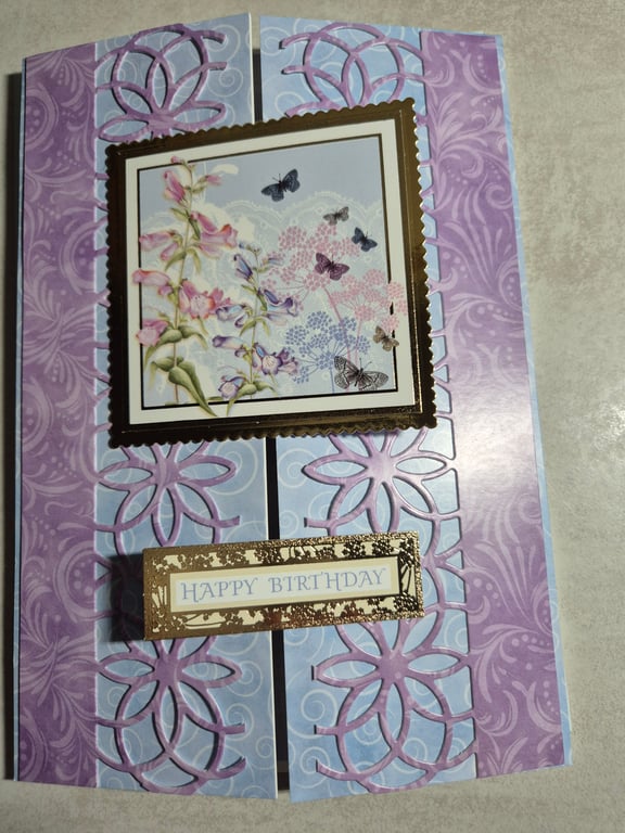 Hunkydory handmade ladies birthday card