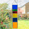 Stained Glass Strip Garden Hanger - Handmade Hanging Decoration 