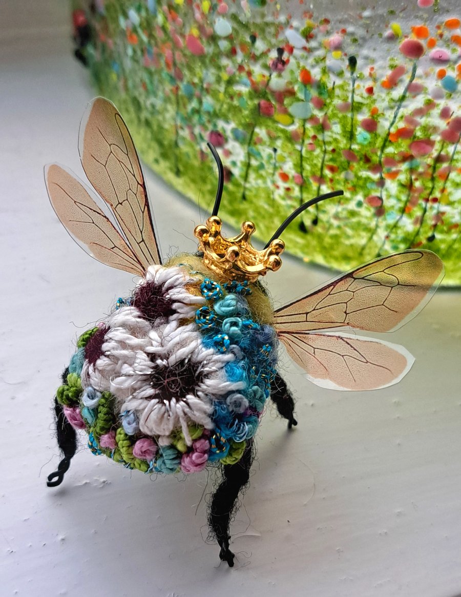 Embroidered Queen Bee 