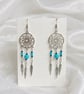 Silver Dream Catcher Earrings - Image 1