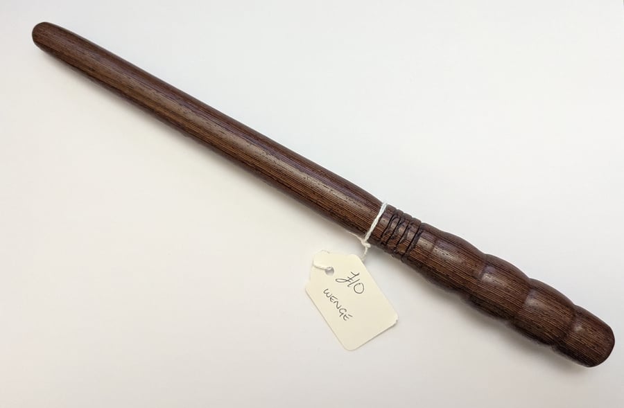 Hand-turned wooden nostepinne, turned from wenge