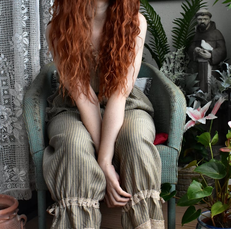 ボトムス House on the Hill Pants Flower Stripe 80 ボトムス House on the Hill Pants Flower Stripe 80 ボトムス