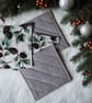 4 Quilted Fabric Christmas Coasters - Image 2