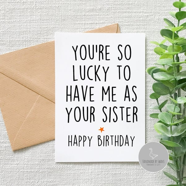 Funny birthday card, birthday card brother, birthday card sister, Sibling, birth