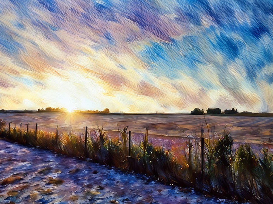 A4 Print Norfolk Morning Winter 2026