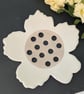 Ceramic cream large flower frog