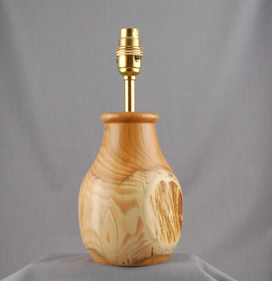 Stunning English Yew Lamp