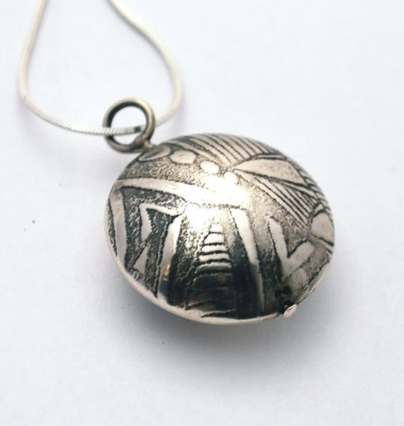 Classic Silver Capsule Pendant