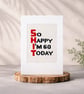 Shit Birthday Card, Swear Word Cross Stitch Card, Rude Milestone Birthday 