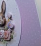 New baby card. Birthday card. Blank card. Easter card. Bunny. Ref 386 - Image 3