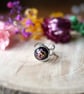 Silver Pink and Yellow Blossom Adjustable Hypoallergenic Ring