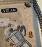 Embroidered Tarot inspired - The Coffee - Velour  - Image 4