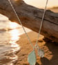 Ocean Silver Sea Glass Sand Dollar Charm  - Image 4