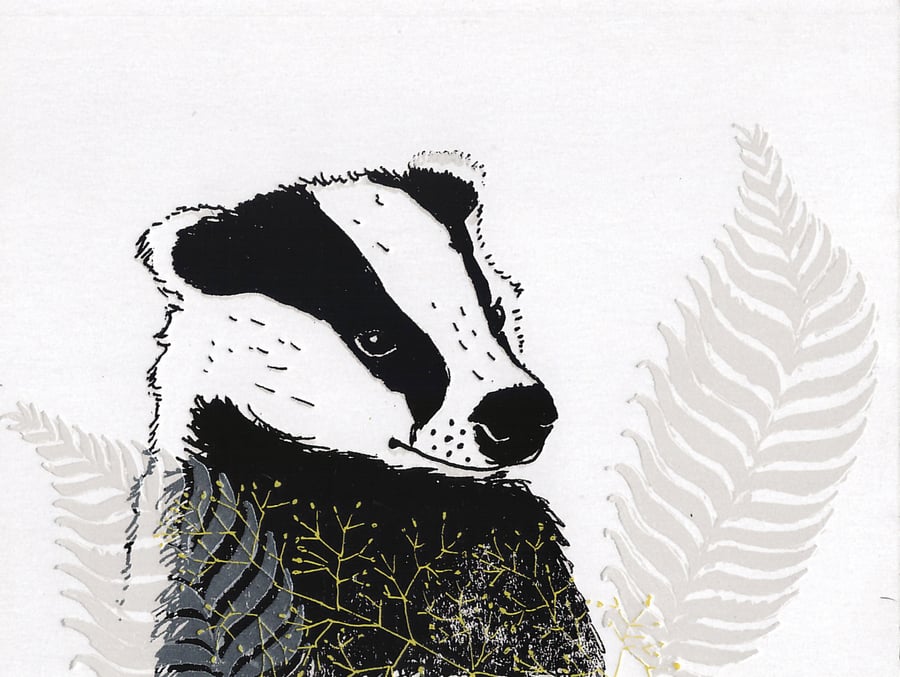 Badger Greetings Card