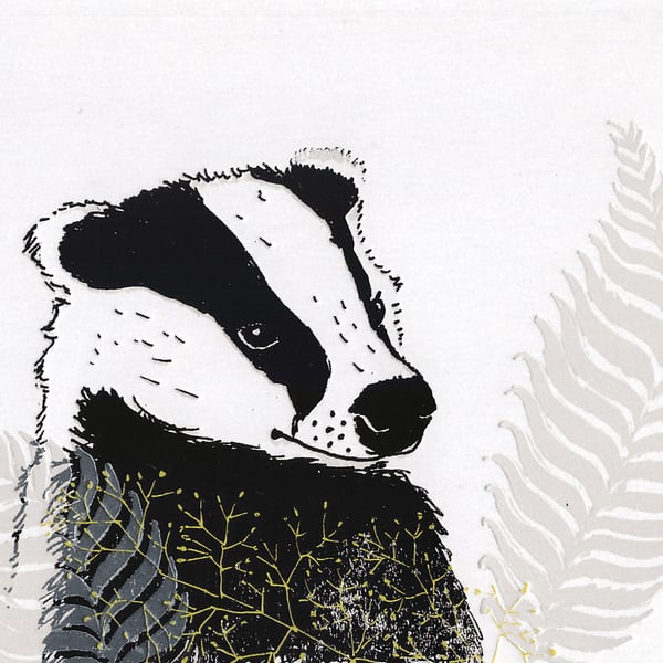 Badger Greetings Card