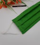 Green large face mask, adjustable,  nose wire,  3 layer.   - Image 3
