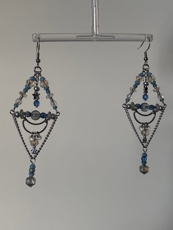 Kara - Celestial Moon Earrings