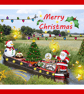 Narrow Boat and Santa Norfolk Christmas Greeting Card A5
