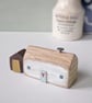 Little Handmade Painted Wooden House with Teeny Side Shed