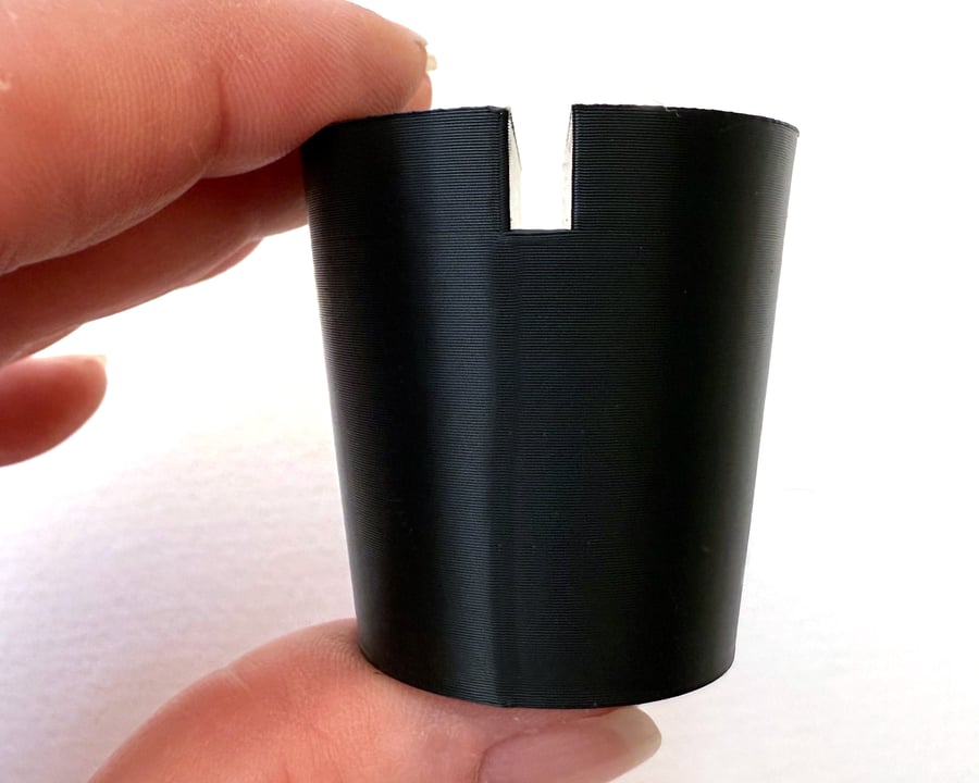 Black Christmas tree pot, fused glass display stands, 4mm slot