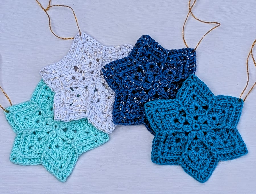 Christmas crochet stars