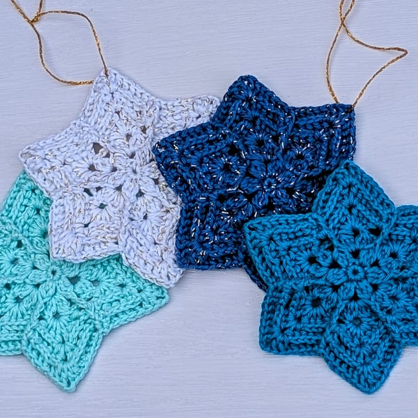 Christmas crochet stars
