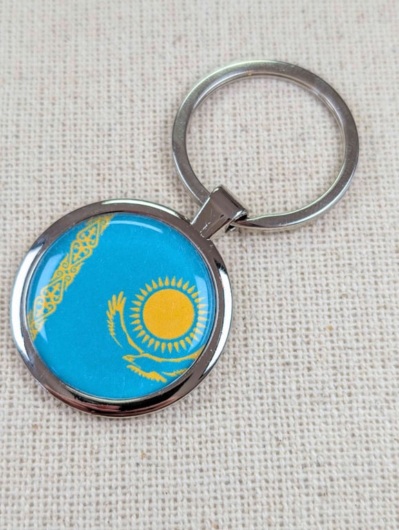 Kazakhstan Flag Keyring