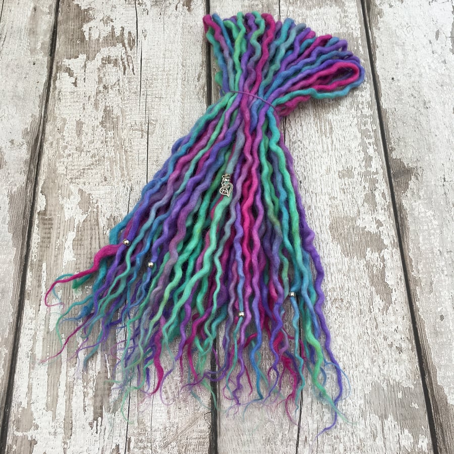Butterfly Princess - Wool Dreadlocks - Choose Your Amount and Length 