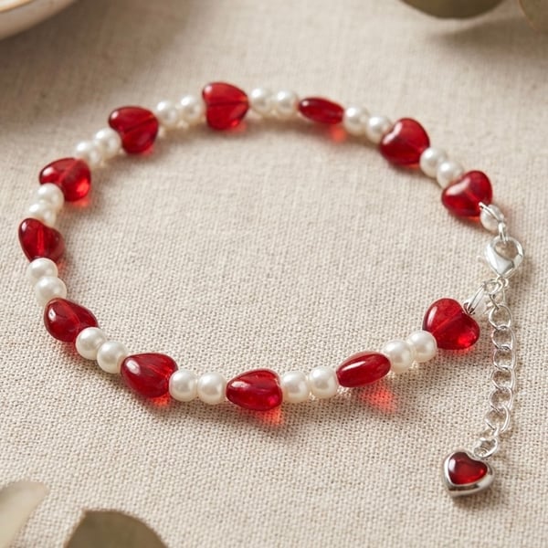 Red love Heart Bracelet