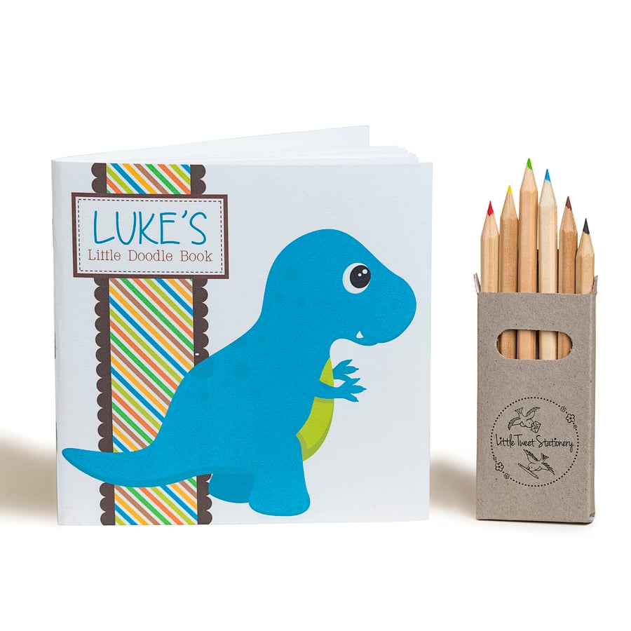 Personalised Dinosaur Doodle Book