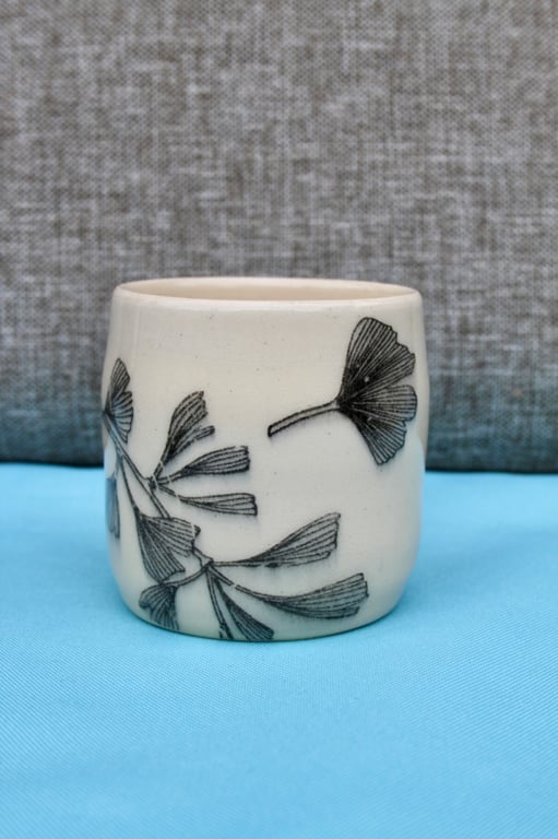Ceramic tumbler with floral print - NUMBER 4
