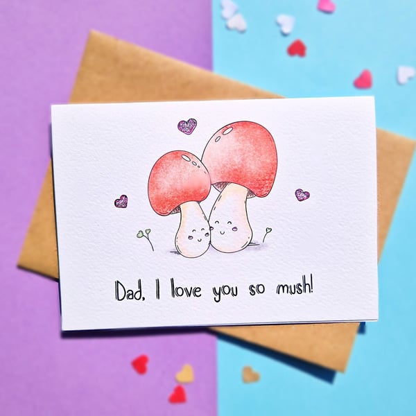 Cute Fathers Day Card, Card for Dad