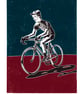The Cyclist A3 poster-print - Image 3