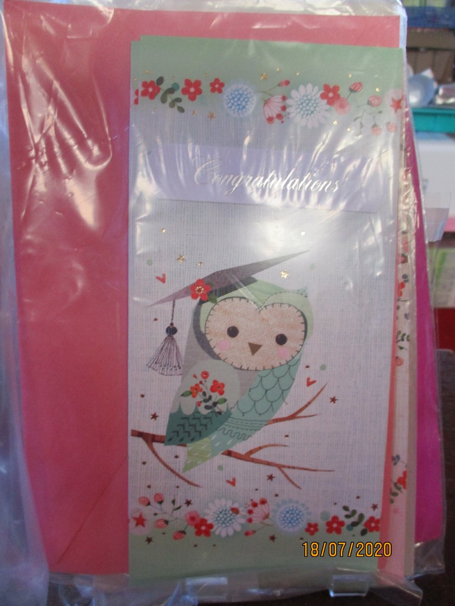  Congratulations Owl Graduation Card