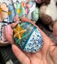 Starfish under the waves and sea abstract hand painted paperweight  - Image 9