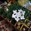 Chunky Crochet Snowflakes pack of 3