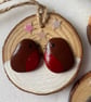 Set of three Pebble Robin hanging wood slice  - Image 2