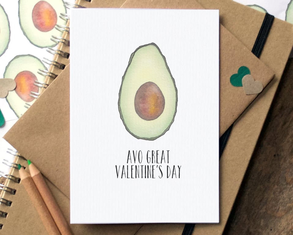 Funny Avocado Valentine's Card