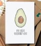 Funny Avocado Valentine's Card - Image 1