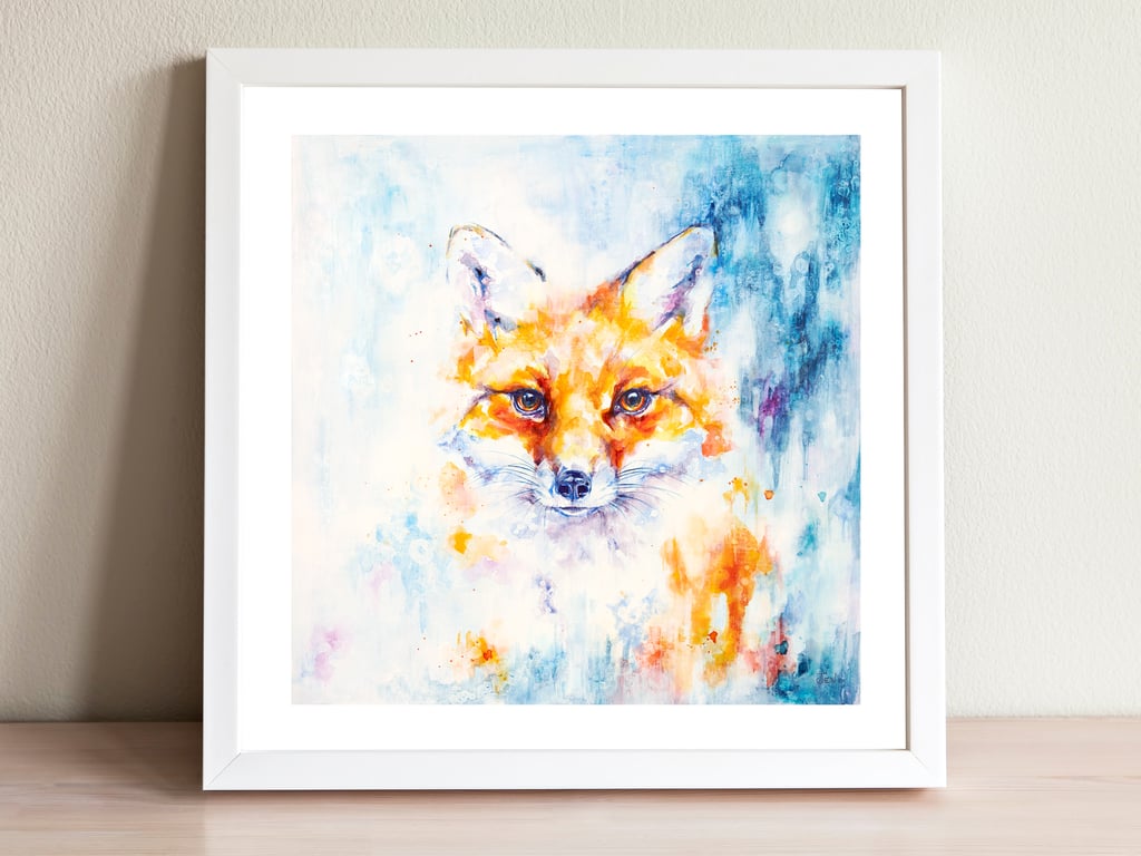 Fox - Shades of Nightfall -  watercolour print