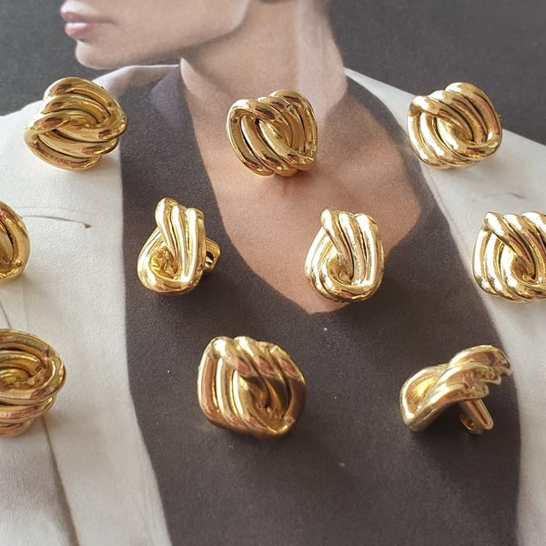 12.5mm 20L Gold TWIST Buttons