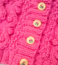 Cabled Cardigan for a Child to 11 years, Child's Round Neck Cardigan - Image 9